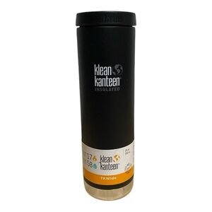 20 oz Klean Kanteen TK Wide Insulated Water Bottle w/ Wide Loop Cap -  Black
